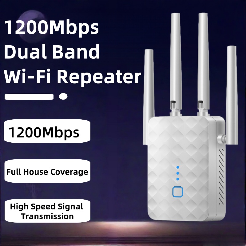Home Security Wireless - Repetidor wi-fi de banda dupla, 1200mbps,