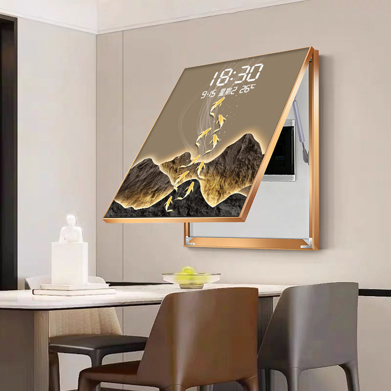 Home Security Number - Relógio de Parede Digital Elegante com