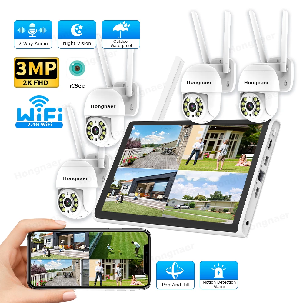 Home Security Video - Kit de Câmeras de Segurança Sem