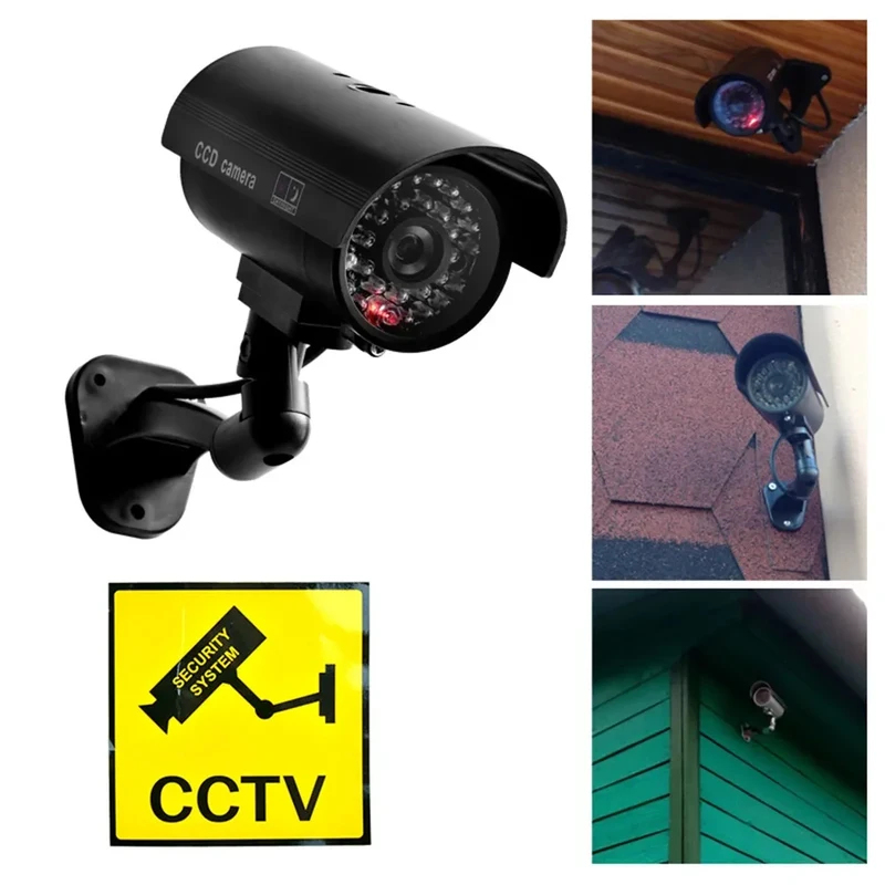 Home Security Tech - Câmera Falsa de Simulação com Luz