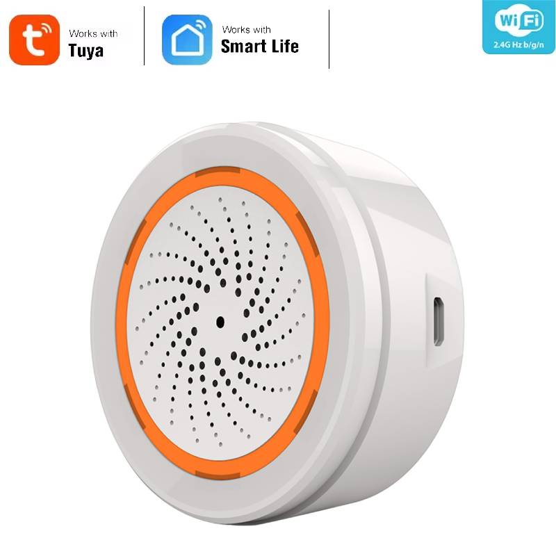 Home Security Lights - Sirene inteligente alarme tuya zigbee sensor
