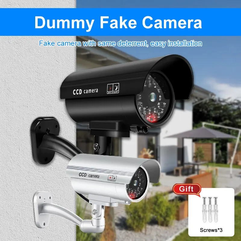 Home Security Lights - Câmera de segurança falsa à prova