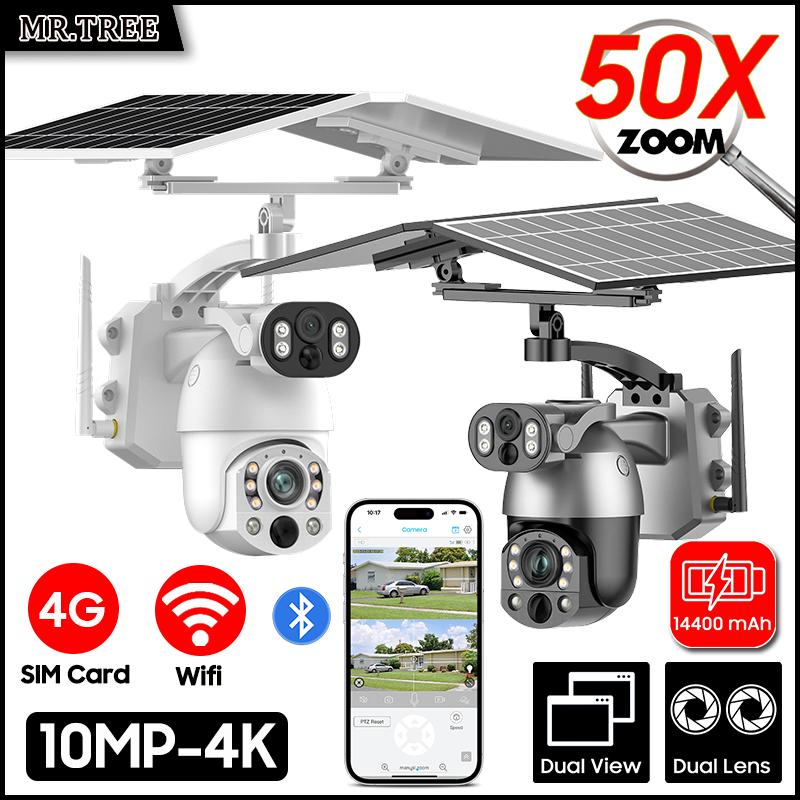 Ip Camera Outdoor 4K - 4k 50x zoom óptico lente dupla