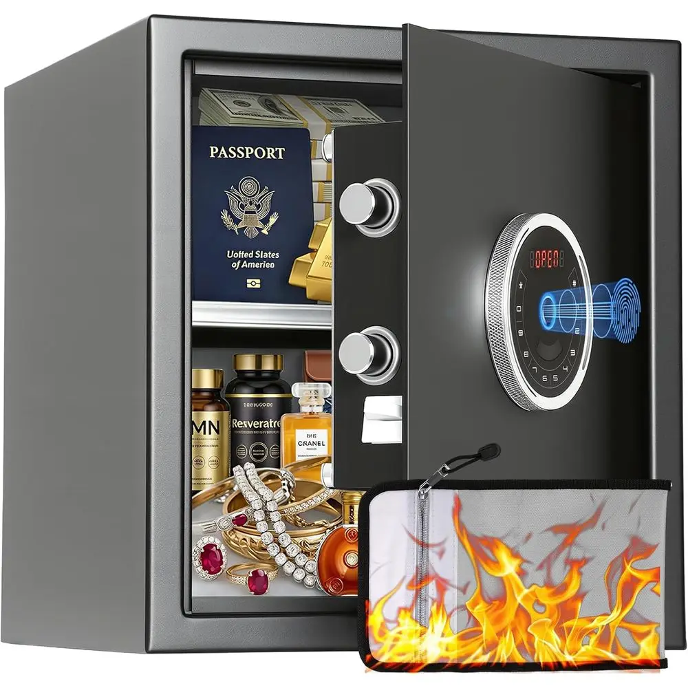 Home Security Safe - Cofre Biométrico com Abertura Automática 1.5,