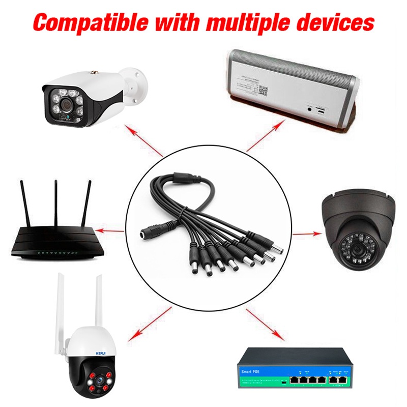 5.5x2.1mm 1 fêmea para 2 4 8 m - Home Security Tech avaliação e preço