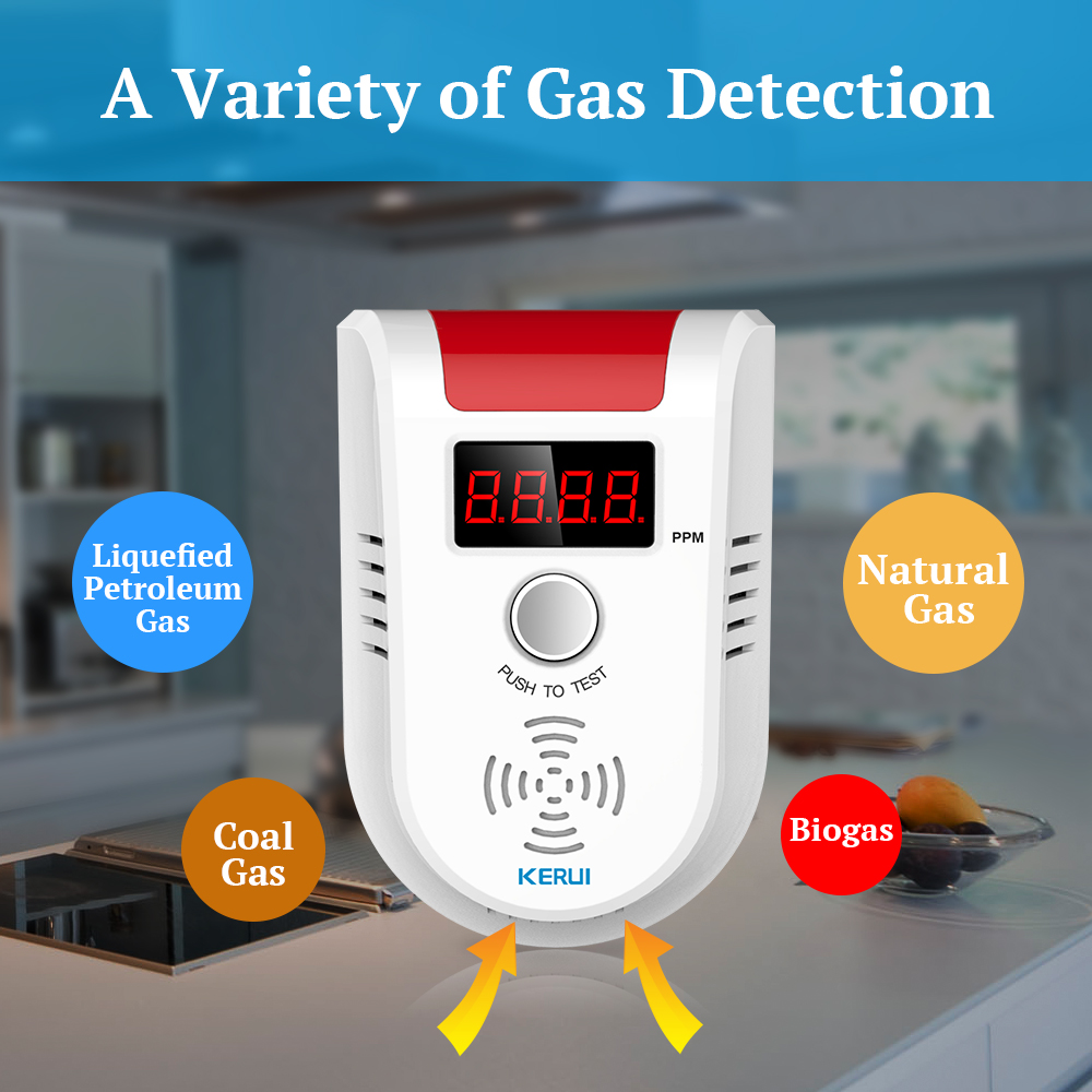 Kerui gd13 detector de gás lpg - Home Security Gadgets avaliação e preço