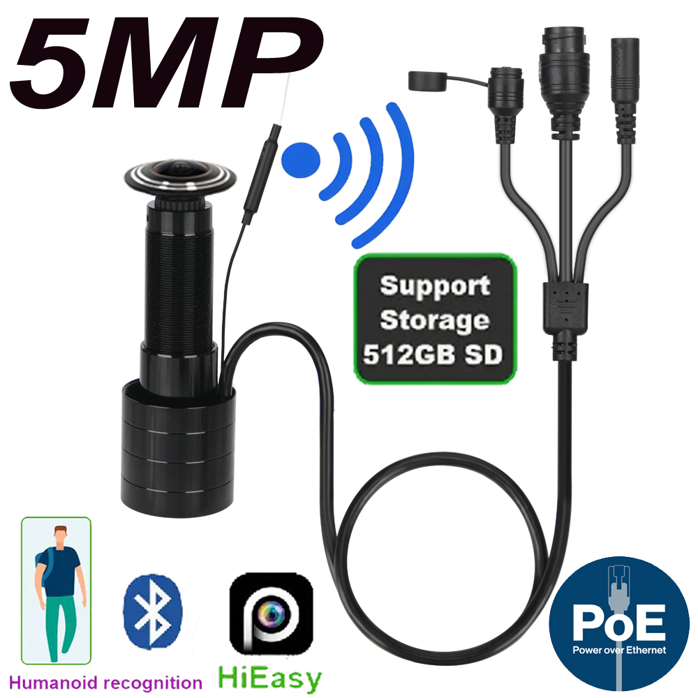 5mp porta olho ip poe câmera m - Home Security Tech avaliação e preço