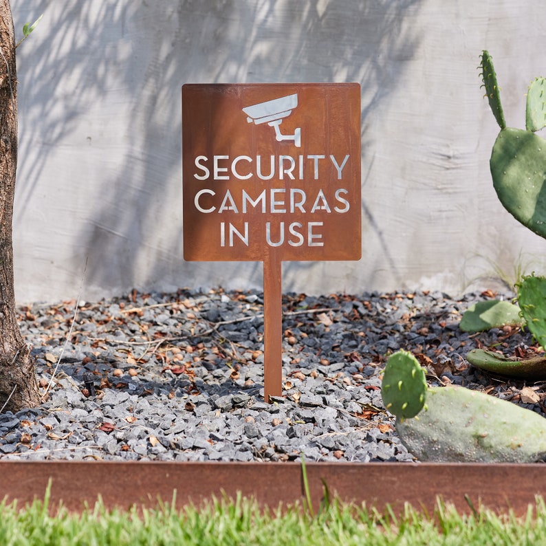 Placa de Aviso para Câmera de  - Home Security Number avaliação e preço