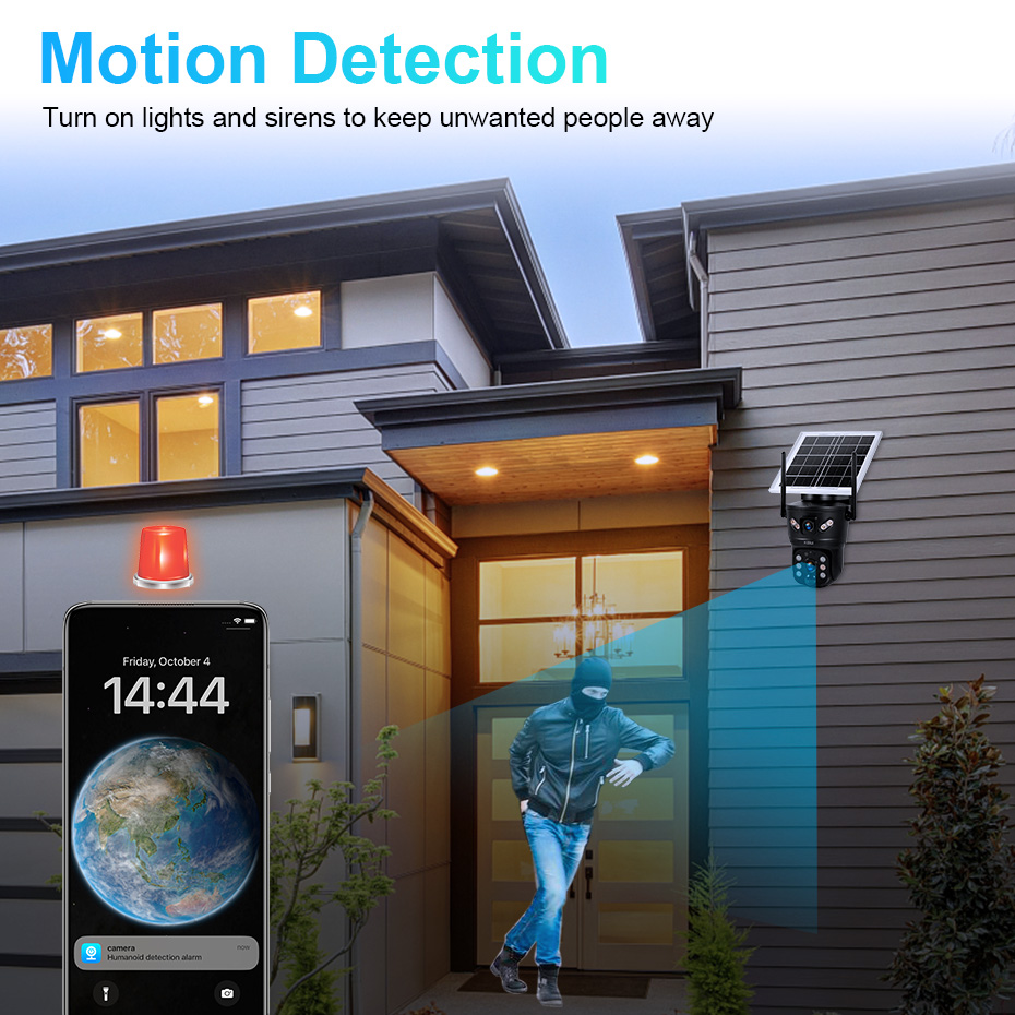 Câmera Solar KERUI 6MP 4G SIM  - Home Security Tech avaliação e preço