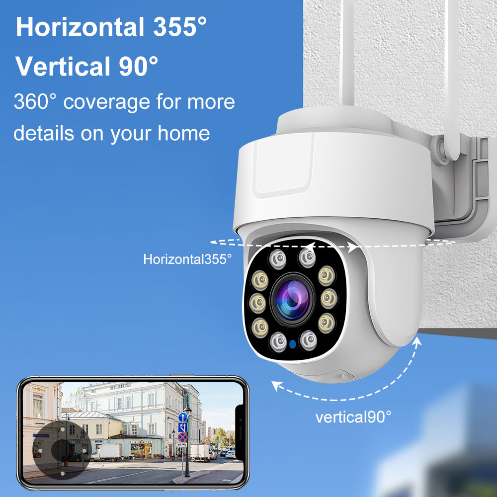 Câmera de Segurança WiFi PTZ E - Home Security Prices avaliação e preço
