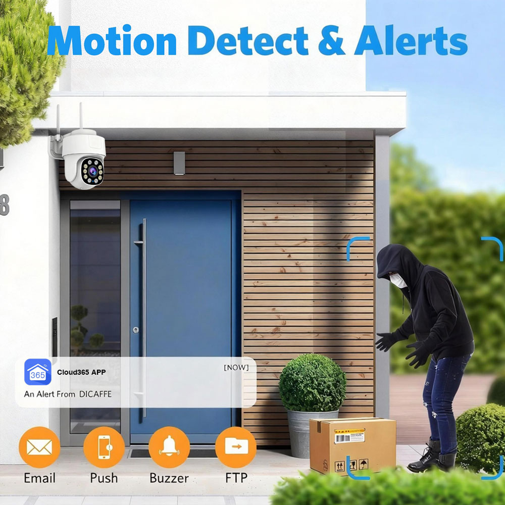 Câmera de Segurança WiFi PTZ E - Home Security Prices avaliação e preço