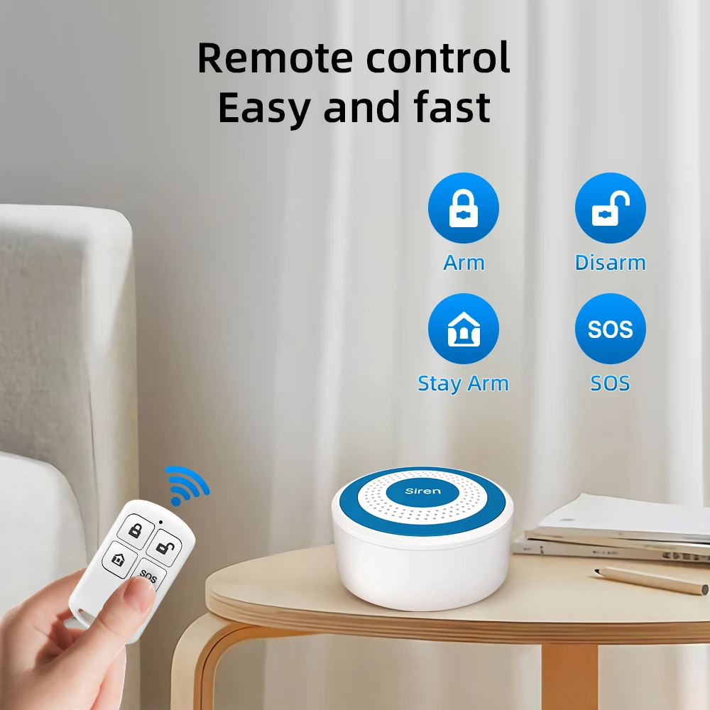 Mulo mini sirene de alarme sem - Home Security Lights avaliação e preço
