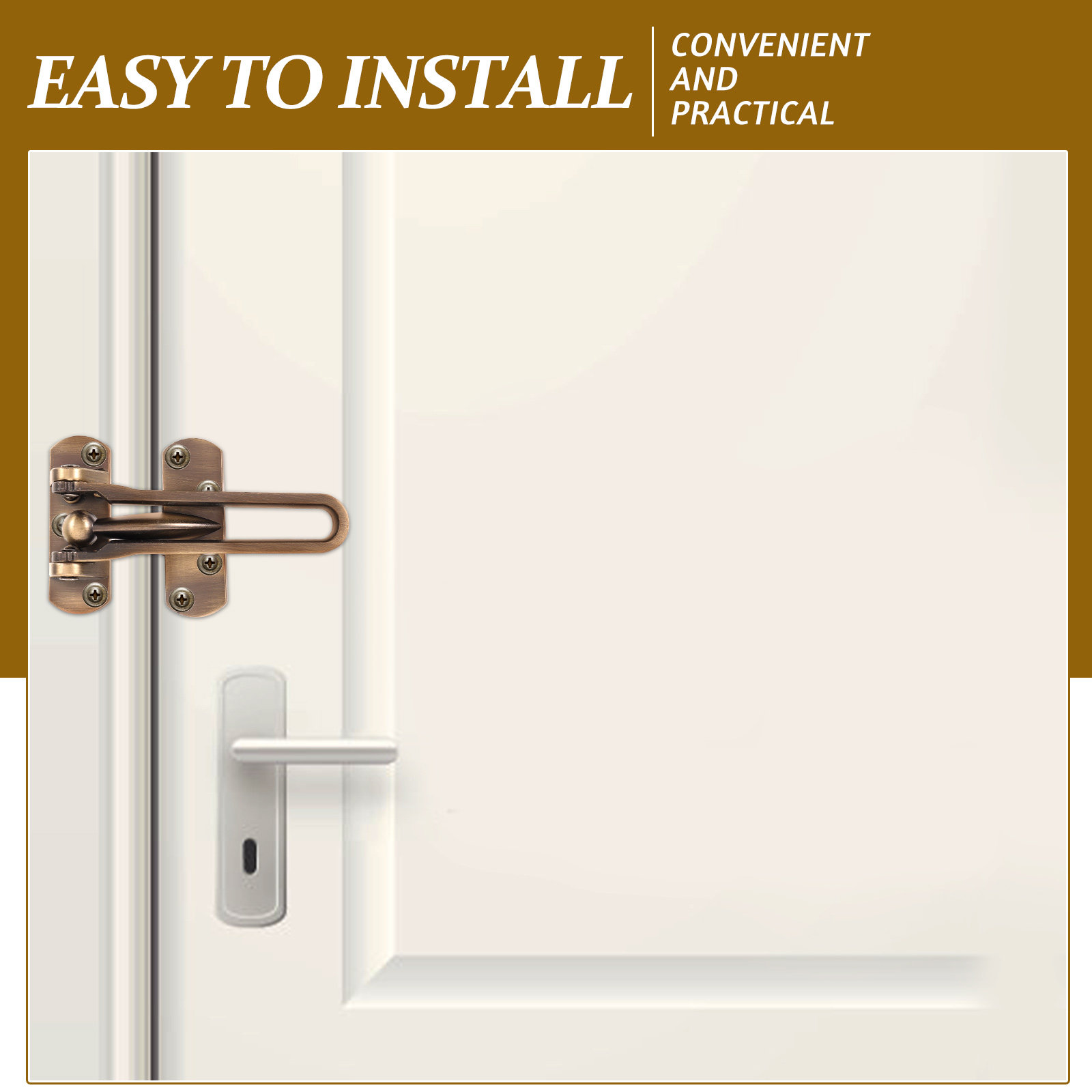 Fechadura de Segurança para Po - Home Security Door Reinforcement Lock avaliação e preço