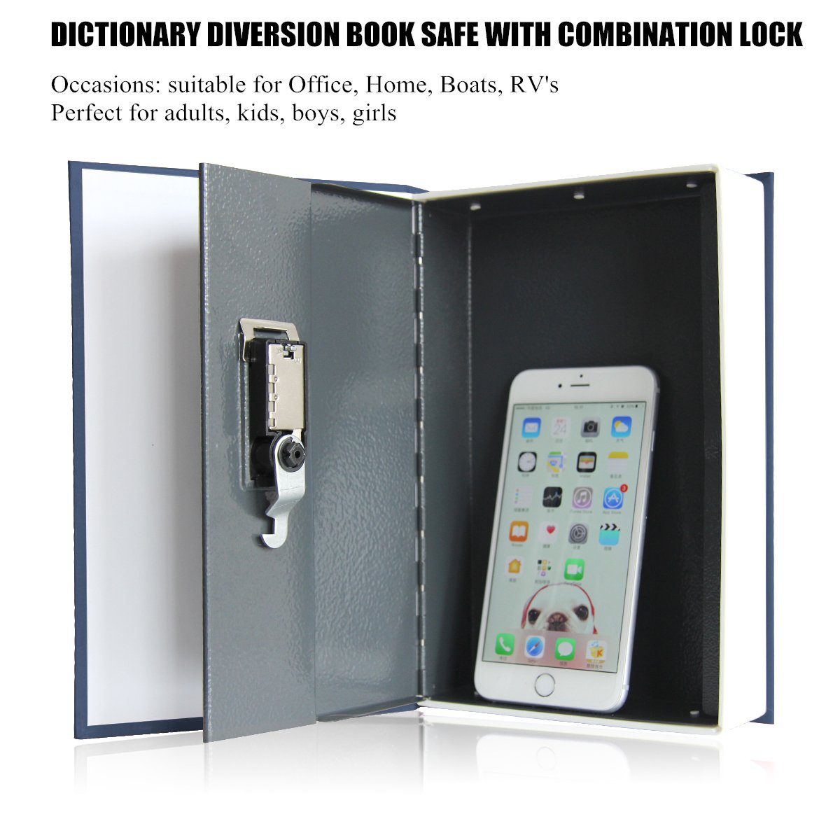 Livro seguro com bloqueio de c - Home Security Safe avaliação e preço