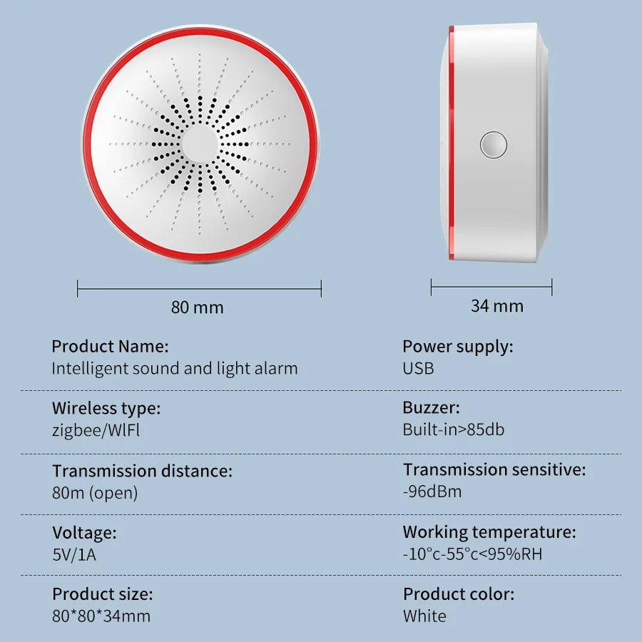 Sirene de Alarme Inteligente T - Home Security Lights avaliação e preço