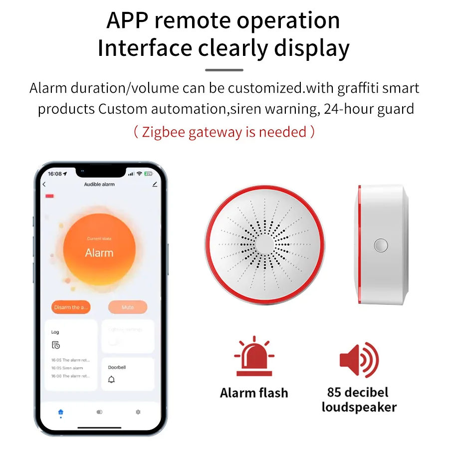 Sirene de Alarme Inteligente T - Home Security Lights avaliação e preço
