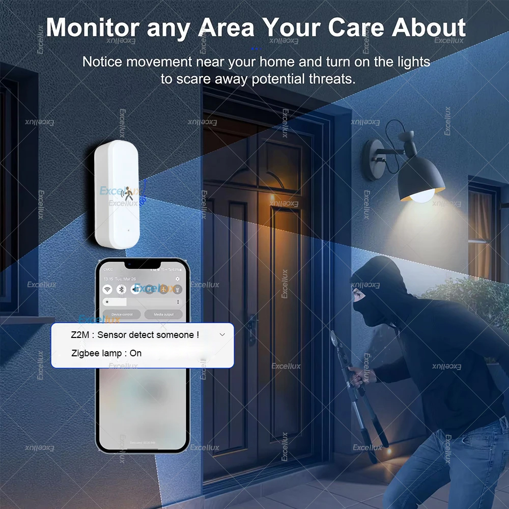 Inteligente zigbee sensor de m - Home Security Tools avaliação e preço