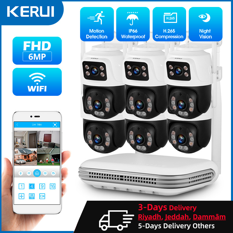 Kerui à prova d'água 6mp hd se - Home Security Tech avaliação e preço