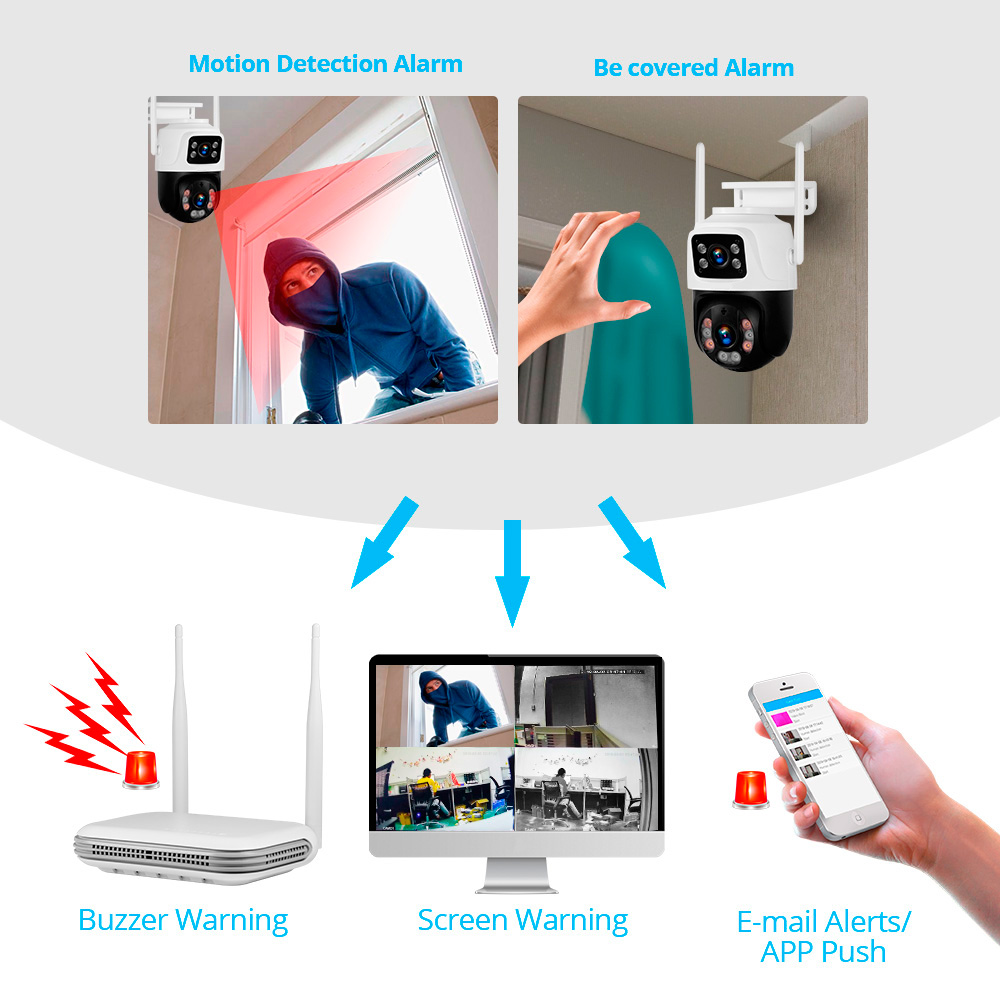 Kerui à prova d'água 6mp hd se - Home Security Tech avaliação e preço