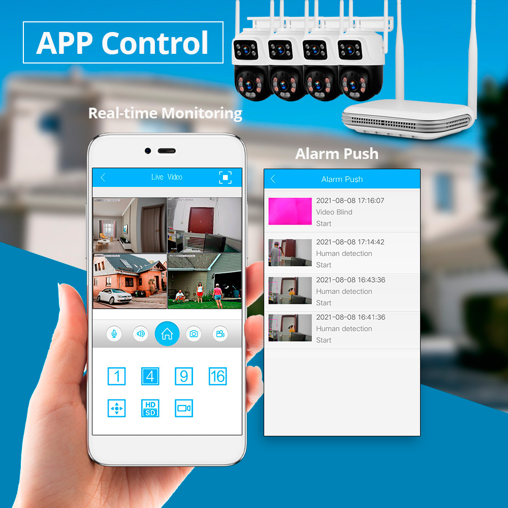 Kerui à prova d'água 6mp hd se - Home Security Tech avaliação e preço