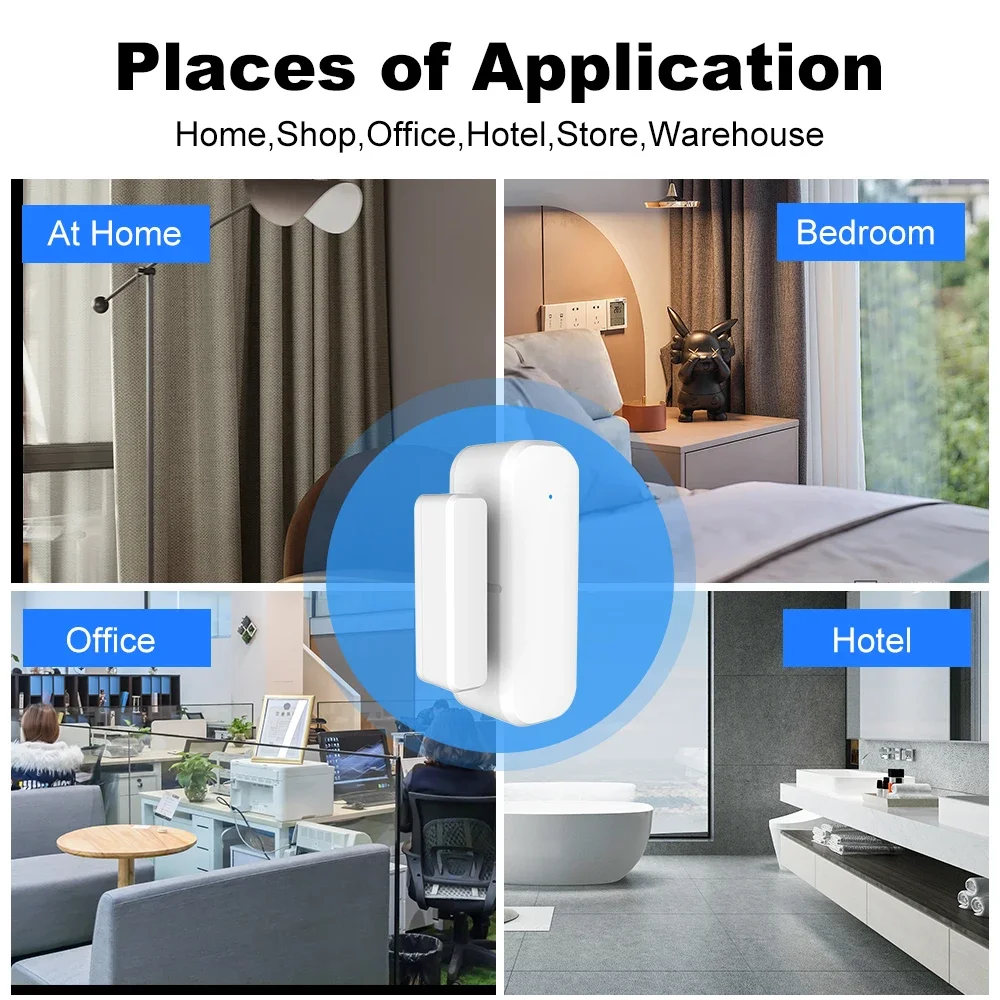 Sensor ZigBee para Portas e Ja - Home Security Lights avaliação e preço