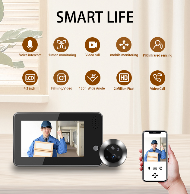 Campainha Inteligente WiFi Tuy - Home Security Video avaliação e preço