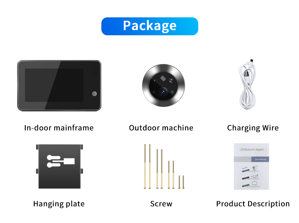 Campainha Inteligente WiFi Tuy - Home Security Video avaliação e preço