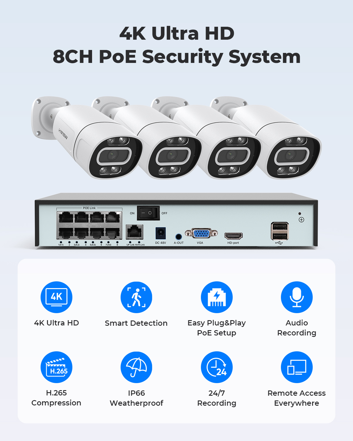 Sistema de Câmeras de Seguranç - Ip Camera Outdoor 4K avaliação e preço
