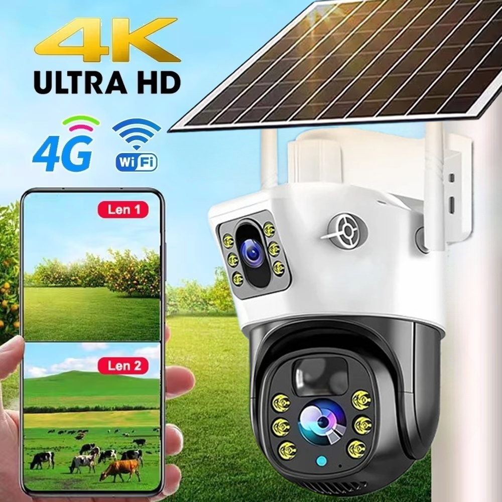 Câmera Solar 4G / WiFi com Len - Ip Camera Outdoor 4K avaliação e preço