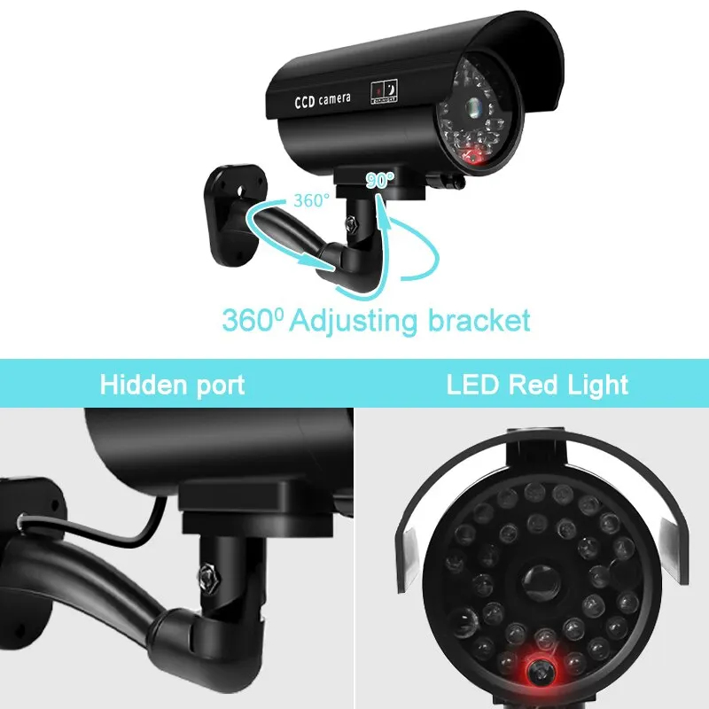 Câmera de segurança falsa à pr - Home Security Lights avaliação e preço