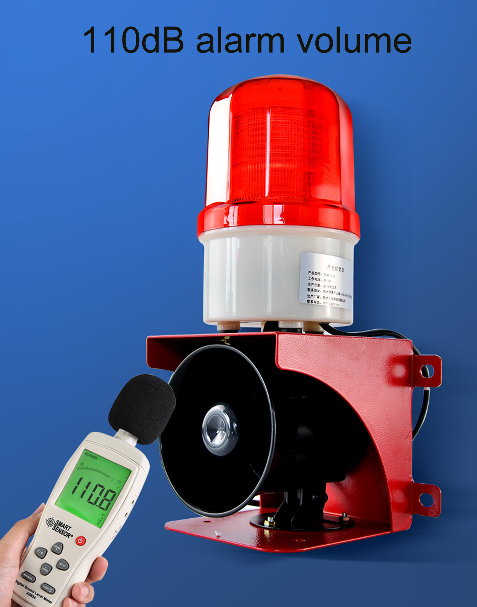 Sirene de alarme industrial ao - Home Security Lights avaliação e preço