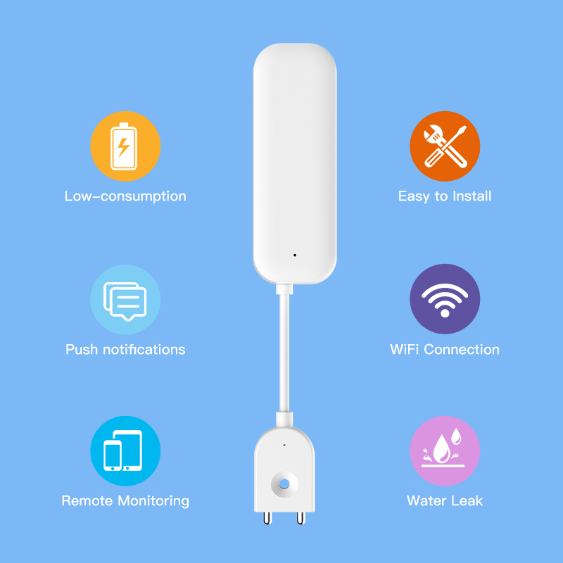 Tuya wifi zigbee sensor de águ - Home Security Tools avaliação e preço