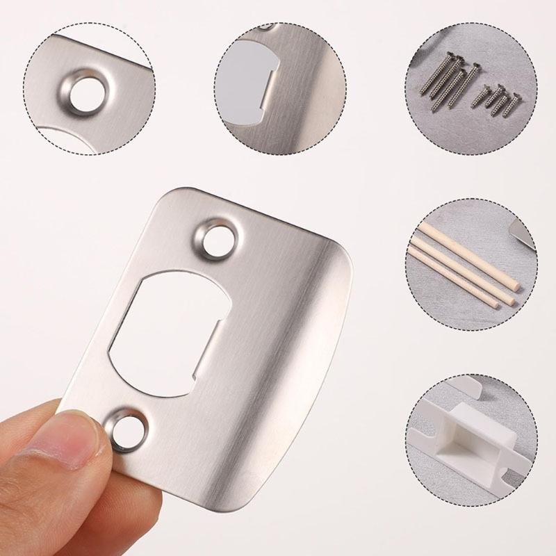Conjunto placas greves porta e - Home Security Door Reinforcement Lock avaliação e preço