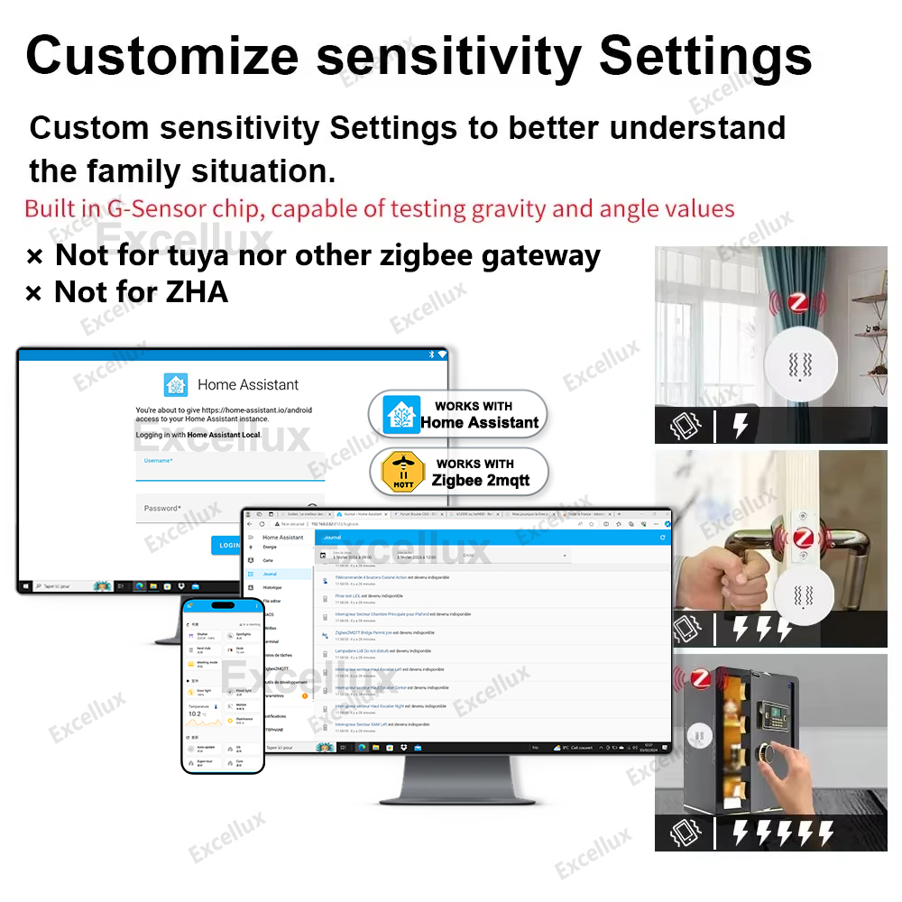 Zigbee 3.0 sensor de vibração  - Home Security Gadgets avaliação e preço