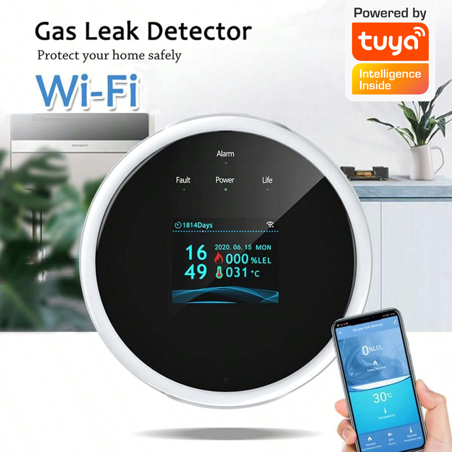 Sensor de Alarme de Gás WiFi 2 - Home Security Gadgets avaliação e preço