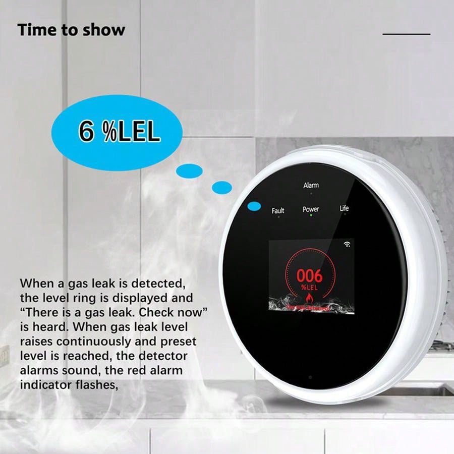 Sensor de Alarme de Gás WiFi 2 - Home Security Gadgets avaliação e preço
