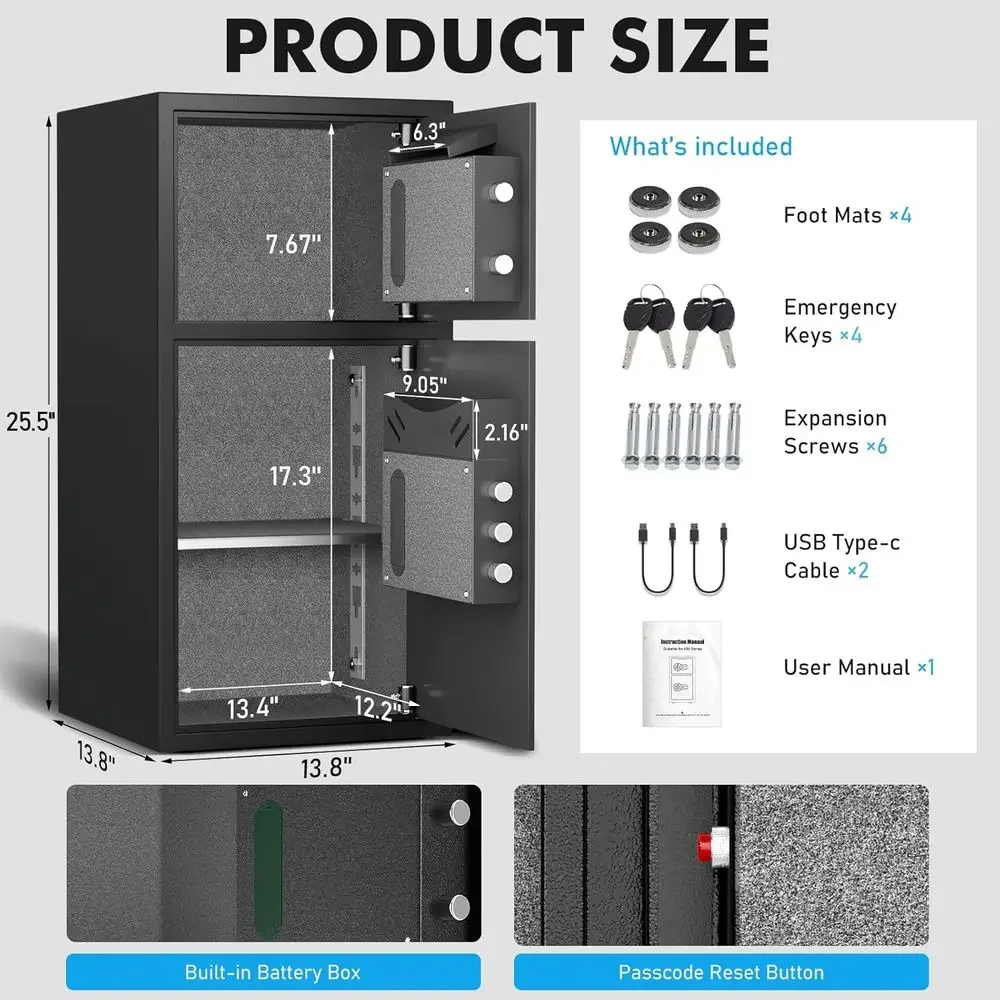 6.0 Cu. Cofre de Segurança à P - Home Security Lights avaliação e preço