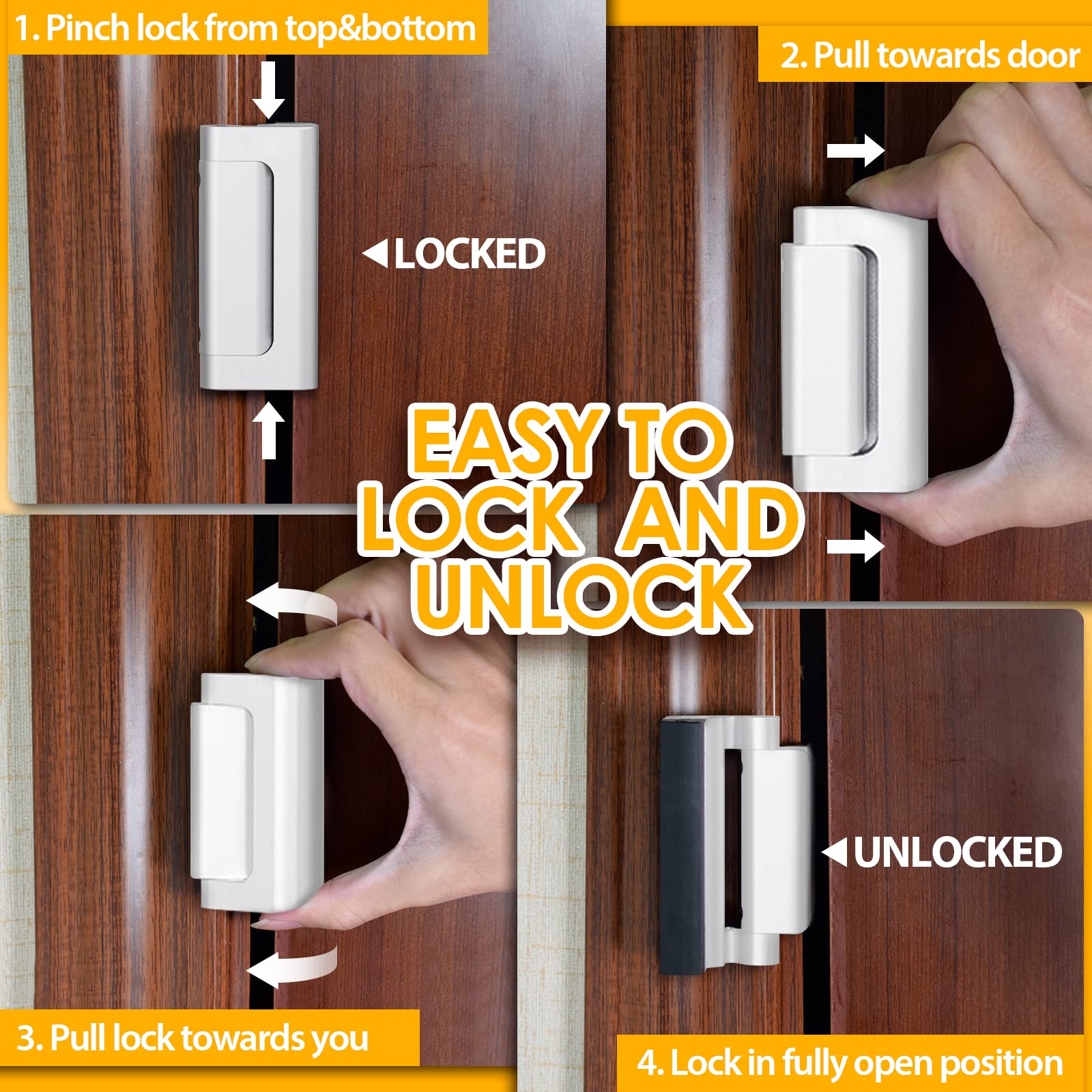 Nova fechadura de porta de seg - Home Security Door Reinforcement Lock avaliação e preço