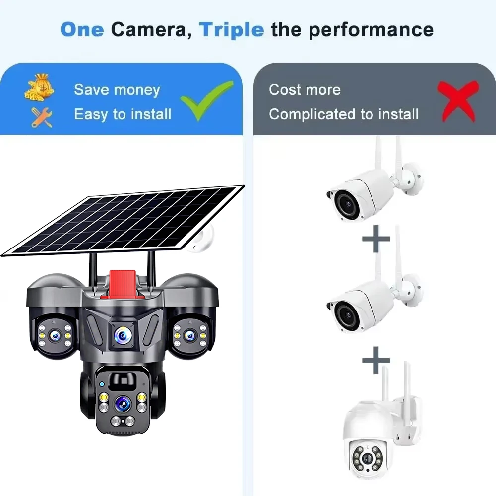Kerui ao ar livre ptz 6mp 4g s - Home Security Tech avaliação e preço