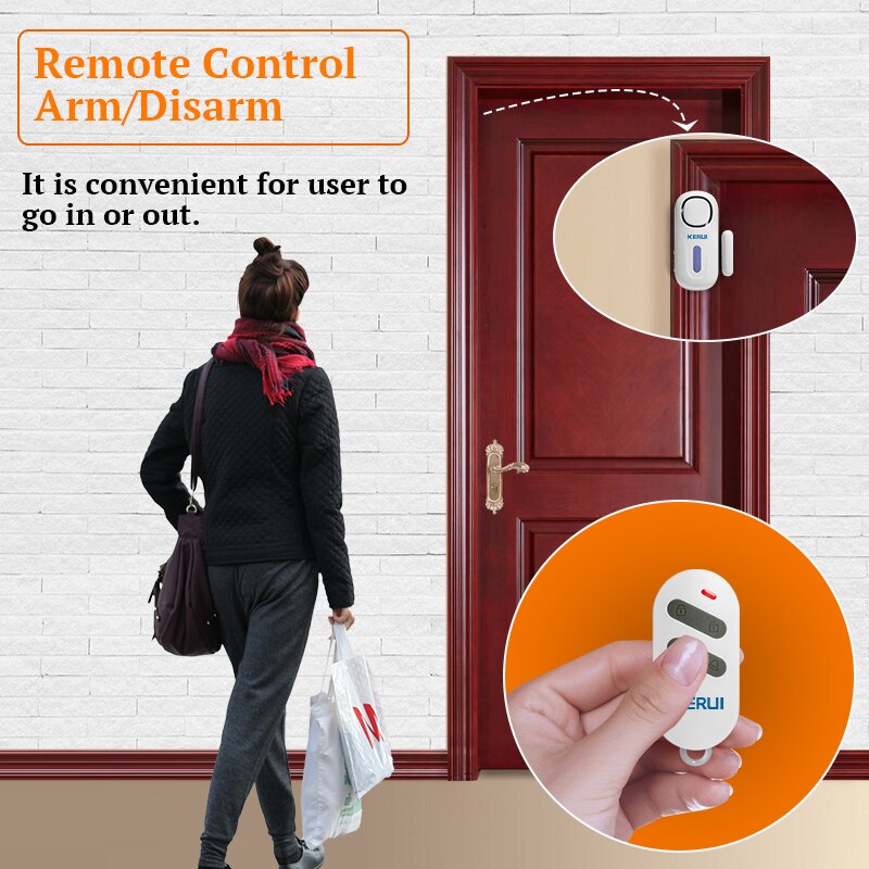 Kerui 120db sem fio porta/jane - Home Security Lights avaliação e preço