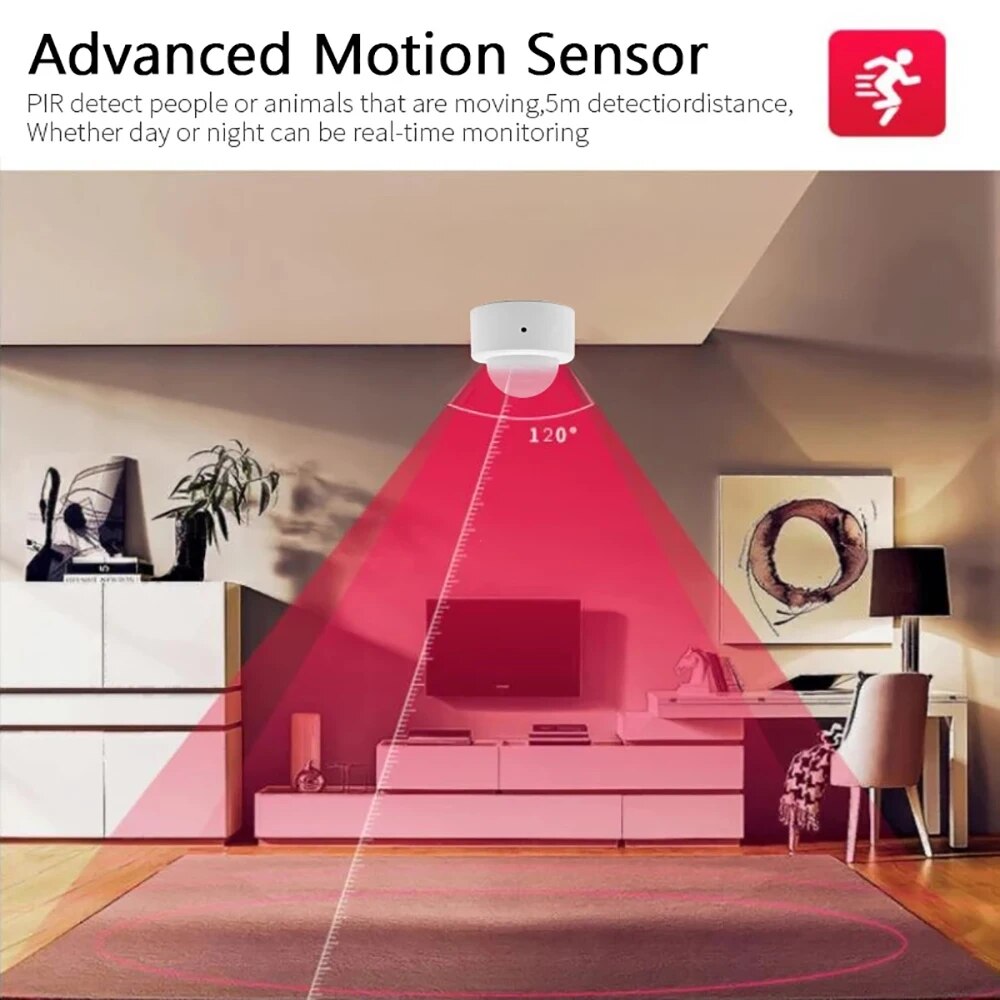 Zigbee-Mini PIR Motion Sensor, - Home Security Tools avaliação e preço