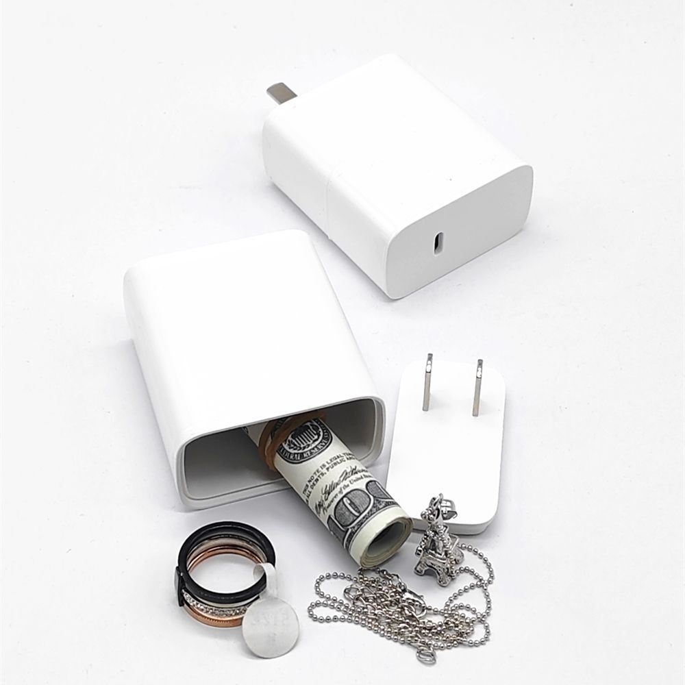 1pc falso carregador vista seg - Home Security Safe avaliação e preço
